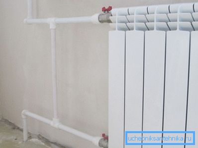 Collegamento del radiatore al sistema Collegamento del radiatore al sistema