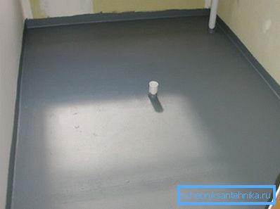 Pavimento con impermeabilizzazione Pavimento con impermeabilizzazione