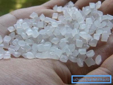 Granuli di polipropilene - una delle forme più comuni di produzione di materie prime per la fabbricazione di tubi e altri prodotti. Granuli di polipropilene - una delle forme più comuni di produzione di materie prime per la fabbricazione di tubi e altri prodotti.