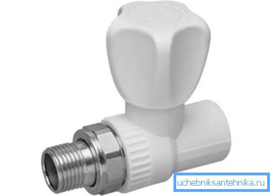 Rubinetto in polipropilene per connessione filettata Rubinetto in polipropilene per connessione filettata