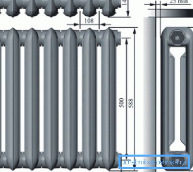 Batteria in ghisa di dimensioni standard Batteria in ghisa di dimensioni standard