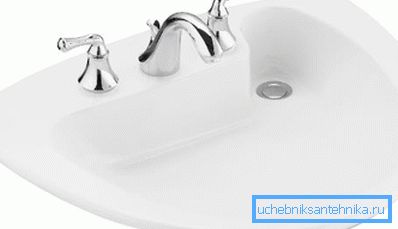 Lavandino semicircolare con scarico laterale Lavandino semicircolare con scarico laterale