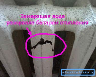 Conseguenze del congelamento del refrigerante Conseguenze del congelamento del refrigerante
