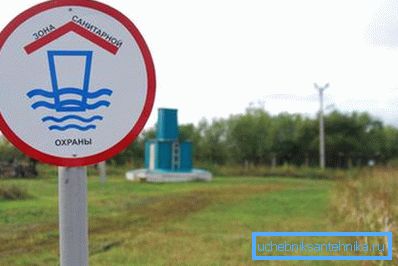 Segnali di pericolo del perimetro sanitario di presa d'acqua Segnali di pericolo del perimetro sanitario di presa d'acqua
