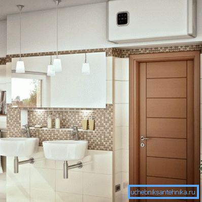 Un esempio di installazione di un riscaldatore orizzontale Un esempio di installazione di un riscaldatore orizzontale