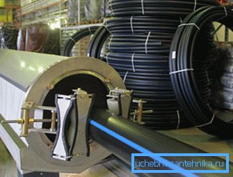 Produzione di tubi in polietilene in fabbrica Produzione di tubi in polietilene in fabbrica