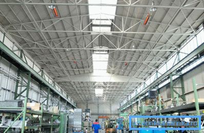 Magazzino industriale di riscaldamento radiante Magazzino industriale di riscaldamento radiante
