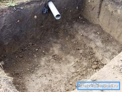 La fossa di scarico più semplice con un tubo avvolto La fossa di scarico più semplice con un tubo avvolto