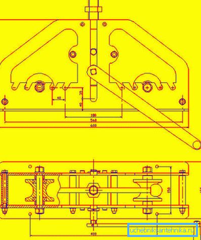 Un semplice disegno di rulli per un tubo profilato che può essere usato per l'auto-fabbricazione