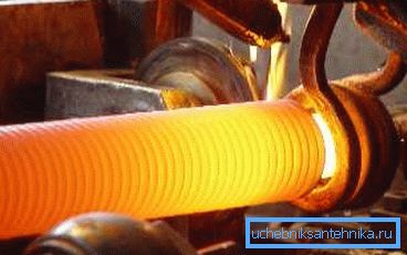 Il processo di installazione delle costole con grande calore Il processo di installazione delle costole con grande calore