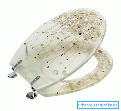 Plastica trasparente con decorazioni Plastica trasparente con decorazioni