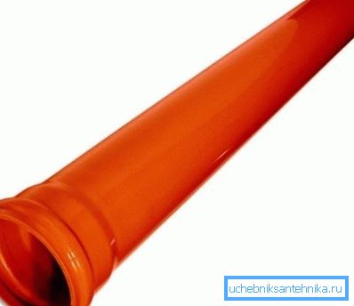 Tubo in PVC per fognature esterne Tubo in PVC per fognature esterne
