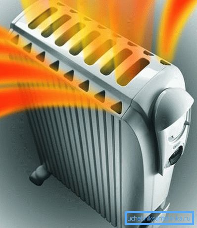 Il riscaldatore del radiatore utilizza attivamente la convezione dell'aria riscaldata. Il riscaldatore del radiatore utilizza attivamente la convezione dell'aria riscaldata.