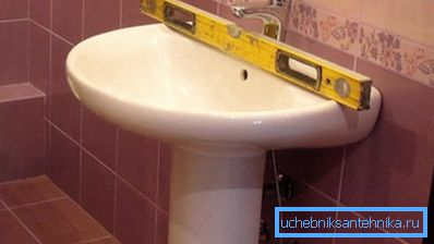 Il lavandino è impostato per livello. Il lavandino è impostato per livello.