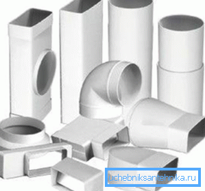 Diversa sezione del condotto di ventilazione in plastica Diversa sezione del condotto di ventilazione in plastica