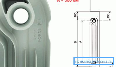 La dimensione della sezione del radiatore in alluminio dipende dalla distanza tra gli assi. La dimensione della sezione del radiatore in alluminio dipende dalla distanza tra gli assi.
