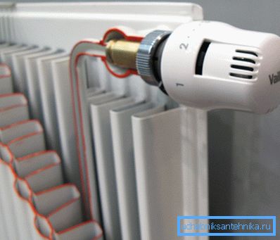 Regolazione del riscaldamento in casa con un rubinetto termostatico