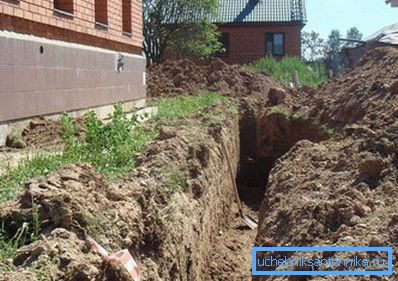 Fossa scavatrice per drenaggio profondo Fossa scavatrice per drenaggio profondo