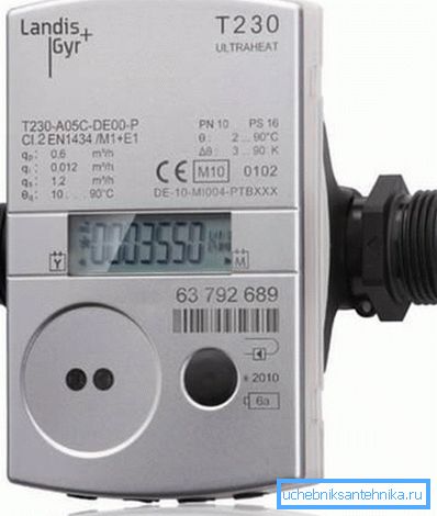 Il contatore, che viene inserito nella linea di riscaldamento per calcolare l'energia spesa per il riscaldamento