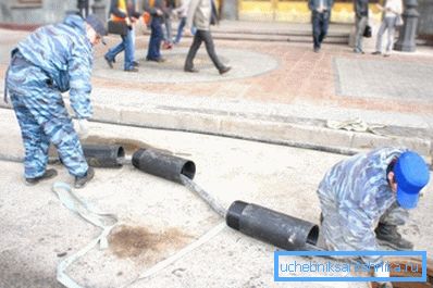 I segmenti della pipeline vengono tirati dopo il pugno