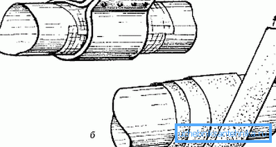 Lo schema di sigillare il tubo con gomma e stagno Lo schema di sigillare il tubo con gomma e stagno