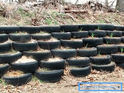 Pneumatico per il rafforzamento del canale di drenaggio