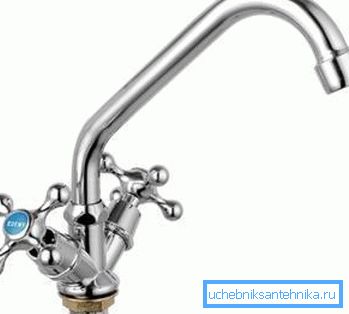 Miscelatore Silumin con due valvole Miscelatore Silumin con due valvole