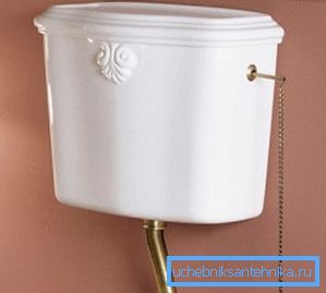 Serbatoio di scarico - parte integrante del bagno Serbatoio di scarico - parte integrante del bagno
