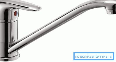 Miscelatore lungo beccuccio Miscelatore lungo beccuccio