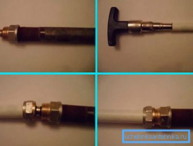 Collegamento di un tubo in metallo e metallo Collegamento di un tubo in metallo e metallo