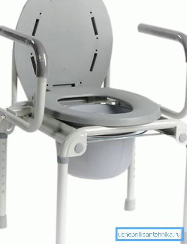 Toilette per disabili con braccioli rimovibili Toilette per disabili con braccioli rimovibili