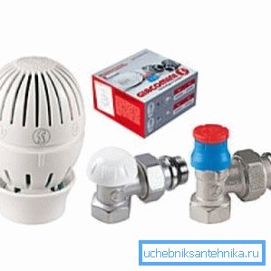 Kit termostatico per il collegamento del radiatore non montato Kit termostatico per il collegamento del radiatore non montato