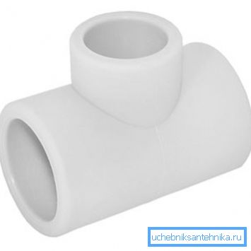 Tee per tubi in polipropilene per impianti idraulici Tee per tubi in polipropilene per impianti idraulici
