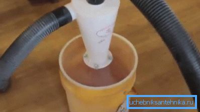 Ciclone dal tubo. Ciclone dal tubo.