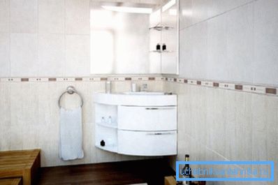 Lavabo angolare all'interno di un bagno moderno Lavabo angolare all'interno di un bagno moderno
