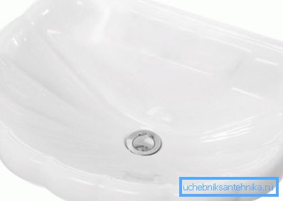 Lavabo in camomilla senza foro per miscelatore modello Sanita Lavabo in camomilla senza foro per miscelatore modello Sanita