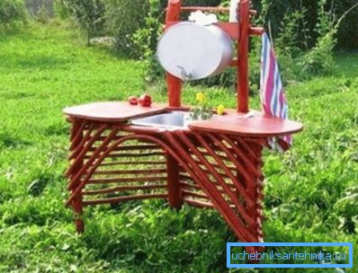 Lavandino in giardino