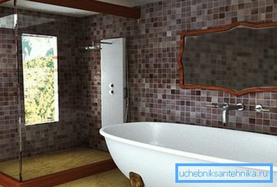 Installare una doccia in bagno con una finestra sul giardino Installare una doccia in bagno con una finestra sul giardino