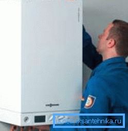 Installazione di una caldaia a gas sul muro Installazione di una caldaia a gas sul muro