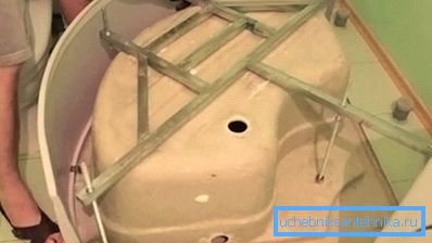 Installare la croce, le gambe e lo schermo su un vassoio acrilico Installare la croce, le gambe e lo schermo su un vassoio acrilico