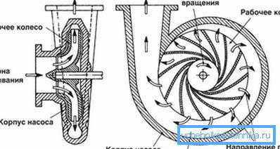 Il dispositivo è una pompa centrifuga.