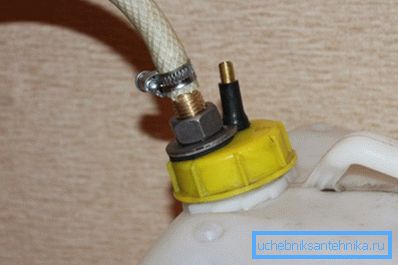Nodo di fissaggio di un tubo flessibile della pompa Nodo di fissaggio di un tubo flessibile della pompa