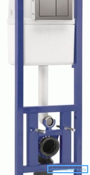 Un'installazione stretta per un WC sospeso può avere solo 400 mm di larghezza.