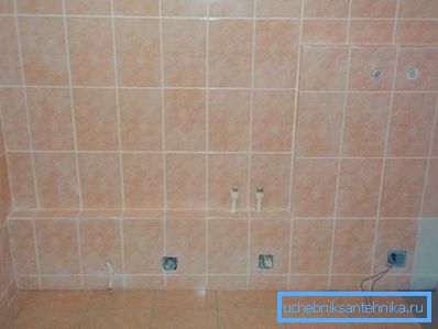 Bagno pronto per l'installazione di impianti idraulici.