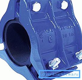 Opzione di un sistema di riparazione in ghisa con guarnizione in gomma Opzione di un sistema di riparazione in ghisa con guarnizione in gomma