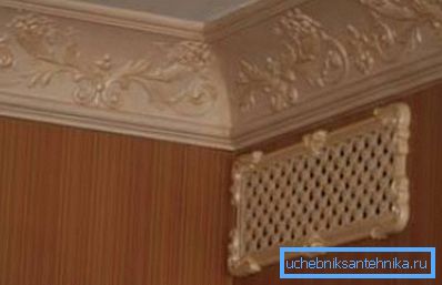 Griglia di ventilazione a soffitto Griglia di ventilazione a soffitto