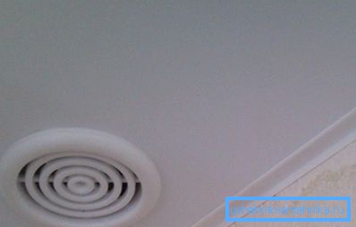 Presa d'aria sul soffitto Presa d'aria sul soffitto