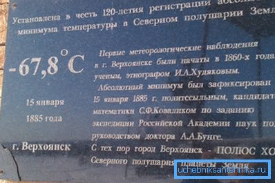 Verkhoyansk discute con Oimyakon per il titolo del polo freddo dell'emisfero settentrionale. Verkhoyansk discute con Oimyakon per il titolo del polo freddo dell'emisfero settentrionale.