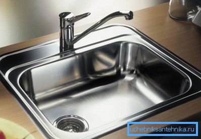 Lavello da cucina in acciaio inox da infilare 50x50 Lavello da cucina in acciaio inox da infilare 50x50