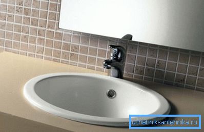 Il lavabo mortasa è tenuto in posizione dal proprio peso. Il lavabo mortasa è tenuto in posizione dal proprio peso.